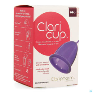 Packshot Claricup Menstruatiecup Maat 2