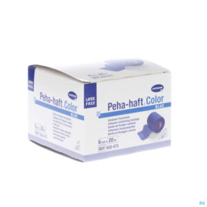 Packshot Peha-haft Blauw Lf 6cmx20m 1 P/s