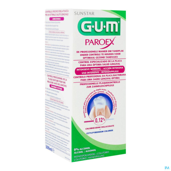 Packshot GUM® Paroex® Mondspoelmiddel 300ml