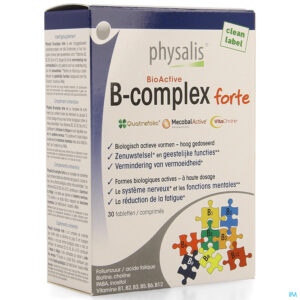 Packshot Physalis B-complex Forte Comp 30