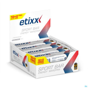 Packshot Etixx Energy Marzipan Sport Bar 12x50g