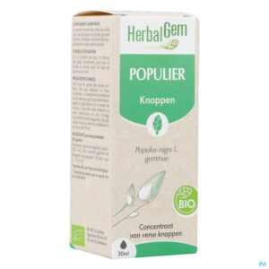 Packshot Herbalgem Populier Bio 30ml