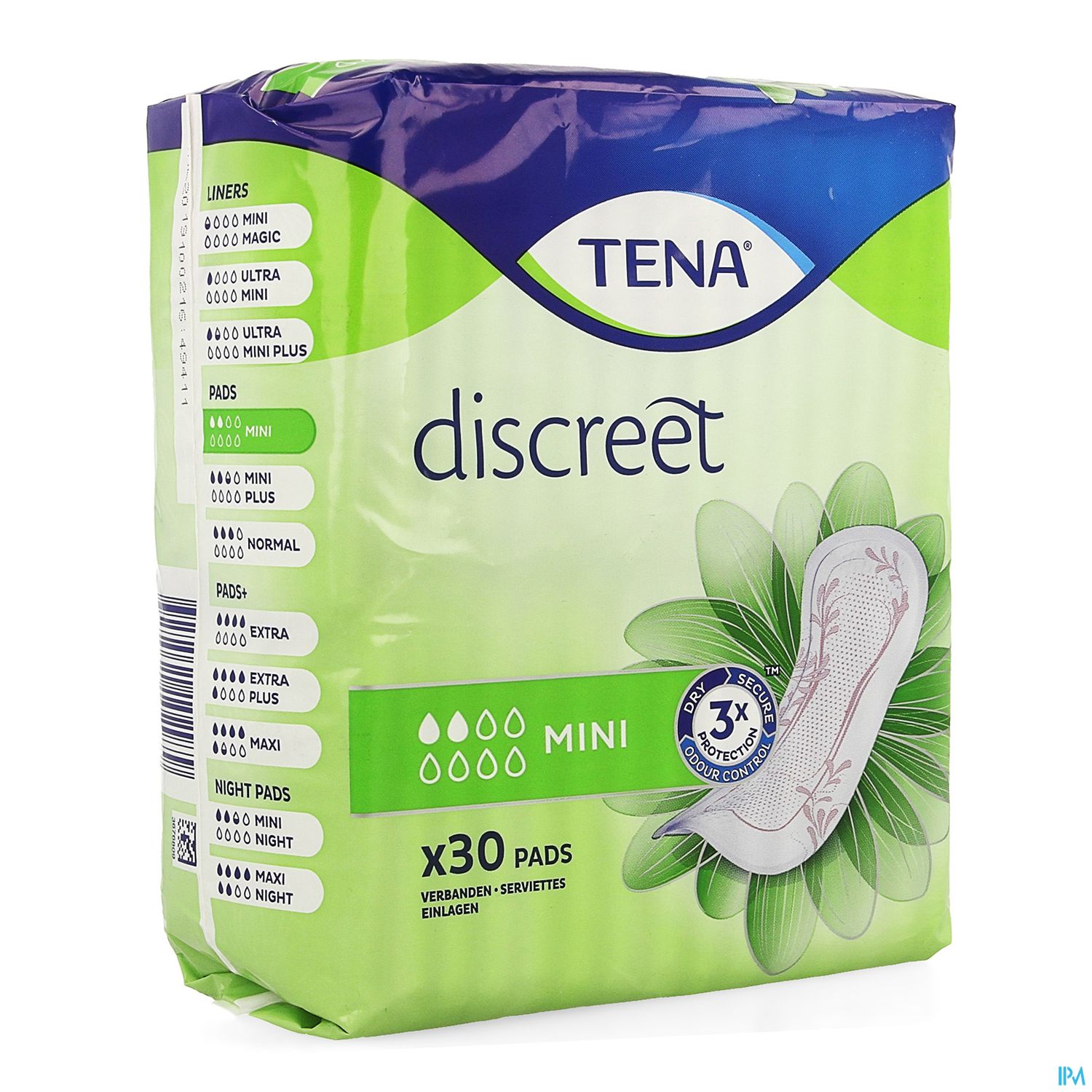 Packshot Tena Discreet Mini 30