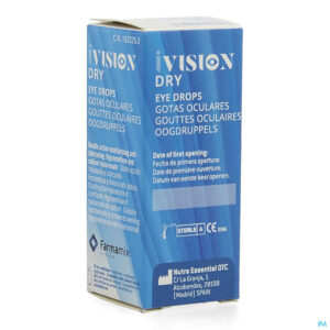 Packshot Ivision Dry Oogdruppels 10ml