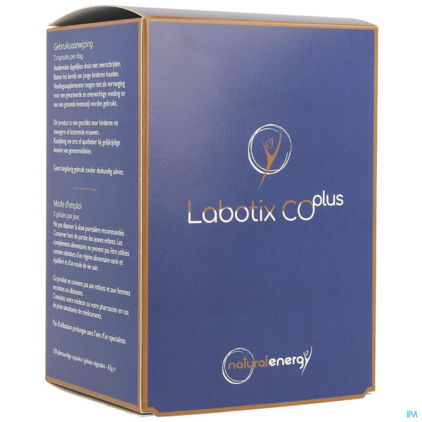 Packshot Labotix Co Plus Caps 120 Natural Energy Labophar
