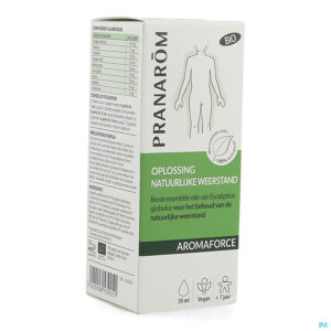 Packshot Pranarom Aromaforce Opl. Natuurl.weerstand Bio30ml