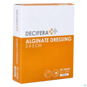 Packshot Decifera Alginate Dressing 5x 5cm 5