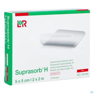 Packshot Suprasorb H Hydrocol. Fin 5x 5cm 10 108860