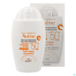 Productshot Avene Zon Spf50+ Minerale Fluide 40ml