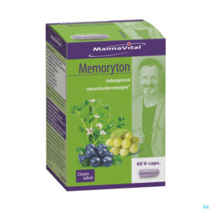 Packshot Mannavital Memoryton V-caps 60