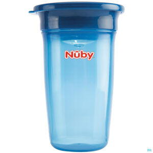 Packshot Nuby 360° Wonder Cup 300ml Blauw 6m+