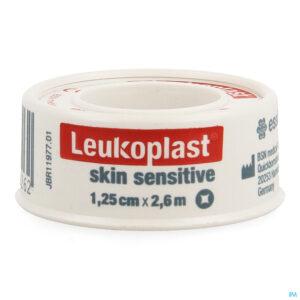 Packshot Leukoplast Skin Sensitive Deksel 1,25cmx2,6m