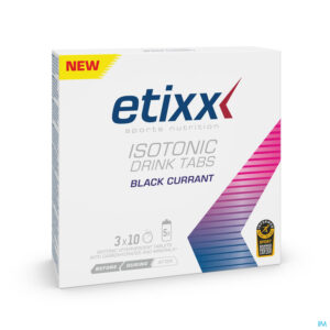 Packshot Etixx Isotonic Blackcurrant Bruistabl 3x10