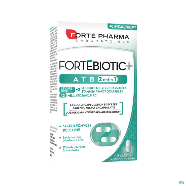 Packshot Fortebiotic+ Atb 2in1 V-caps 10
