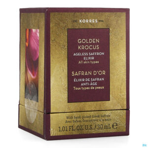 Packshot Korres Kf Elixir Gouden Krokus Saffron 30ml