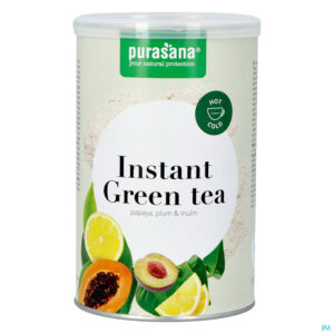 Packshot Plantapol Green Tea Instant Papaya Pruim Pdr 200g