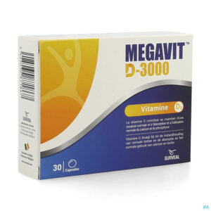 Packshot Megavit D-3000 Caps 30