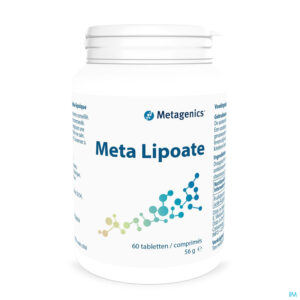 Packshot Meta Lipoate Pot Tabl 60 Metagenics