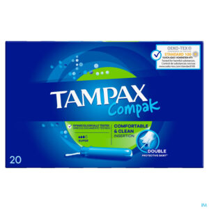 Packshot Tampax Compak Super Tampons 20