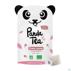 Packshot Panda Tea Flowerpower 28 Days 42g