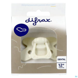 Packshot Difrax Fopspeen Dental 12+ M Uni/pure Cr/popcorn