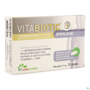 Packshot Vitabiotic Immune V-caps 30