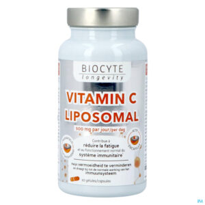 Packshot Biocyte Vitamine C Liposomal Caps 30