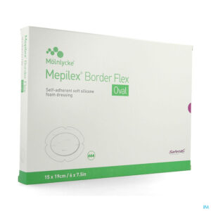 Packshot Mepilex Border Flex Oval Verb 15x19cm 5 583400