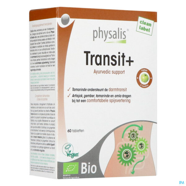 Packshot Physalis Transit+ Bio Comp 60 Blister