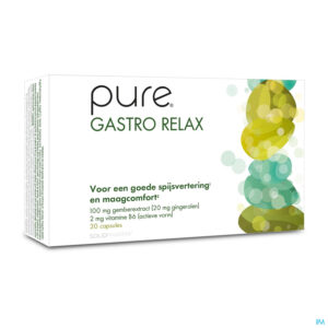 Packshot Pure Gastro Relax Caps 30 Vervangt 3518-412