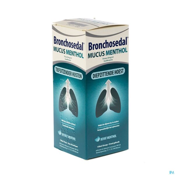 Packshot Bronchosedal Mucus Menthol 150ml 20mg/ml Packshot Bronchosedal Mucus Menthol 150ml 20mg/ml