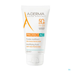 Productshot Aderma Protect Ac Fluide Matterend Spf50+ 40ml