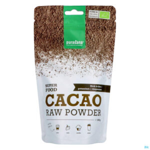 Packshot Purasana Vegan Cacao Pdr 200g Be-bio-02