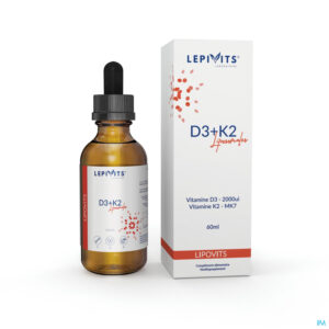 Productshot Lepivits Vit D3+k2 Liposomaal Vegan Fl 60ml