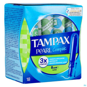Packshot Tampax Pearl Compak Super 18
