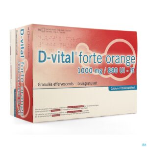 Packshot D-vital Forte Sinaas 1000mg/880ie Zakjes 90