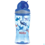 Productshot Nuby Flip-it Beker Uit Tritan Blauw 360ml 3j+