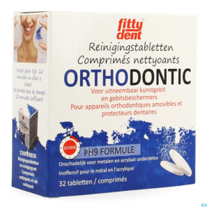 Packshot Fittydent Orthodontic Reiniging Bruistabl 32