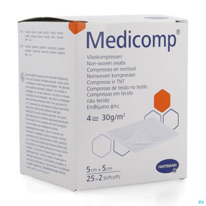 Packshot Medicomp Kp Ster 4l 5x5cm 30g 25x2