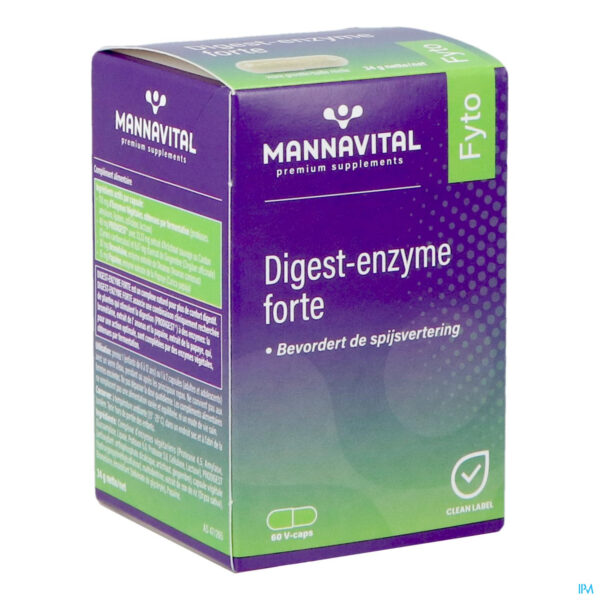 Packshot Mannavital Digest Enzyme Forte V-caps 60