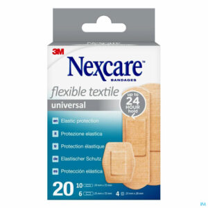 Packshot Nexcare 3m Flexible Textile Universal Strips 20