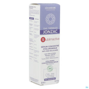 Packshot Jonzac Sublimactive A/aging Verstev.serum Bio 30ml