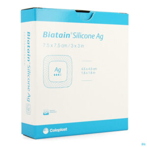 Packshot Biatain Silicone Ag 7,5x7.5cm 3