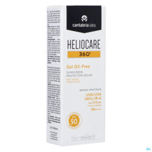 Packshot Heliocare 360 Gel Oil Free Ip50 Tube 50ml