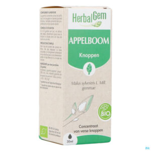 Packshot Herbalgem Appelboom Bio 30ml