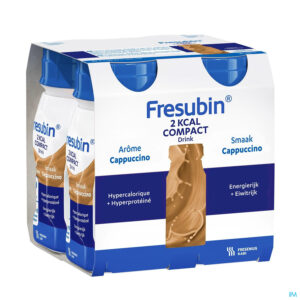 Packshot Fresubin 2kcal Compact Drink Cappuccino Fl 4x125ml