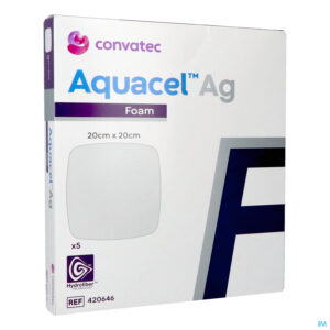 Packshot Aquacel Ag Foam Non Adhesief 20x20cm 5