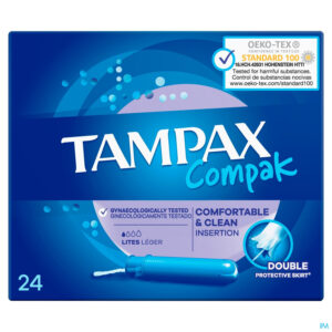 Packshot Tampax Compak Lites 24