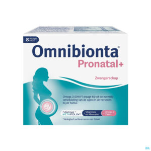 Packshot Omnibionta Pronatal+ : 8 weken Pack (56 tabletten+56 capsules)