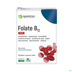 Packshot Quercus Folate B12 Comp 80